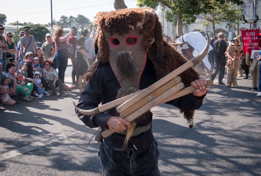 El Atenazador de San Vicente de la Cabeza (Zamora), en el Festival Ibérico de las Mascas, en Lisboa en 2018.