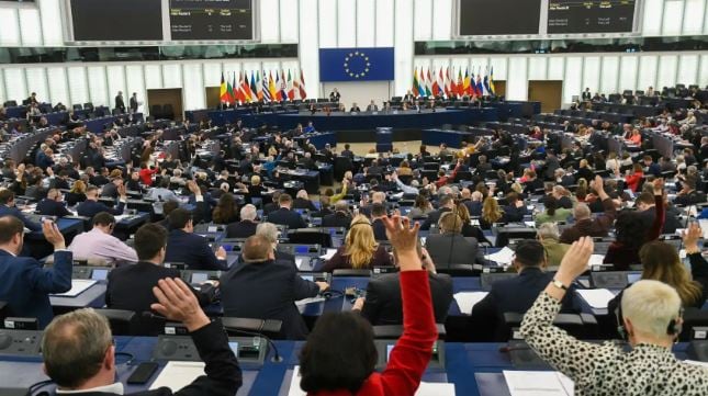 El Parlamento Europeo, durante la votación de la Ley de Restauración de la Naturaleza