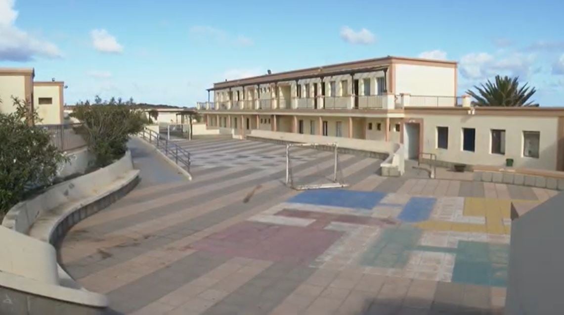 Albergue de La Santa, en Lanzarote, utilizado como centro de acogida de menores migrantes durante más de 5 años.