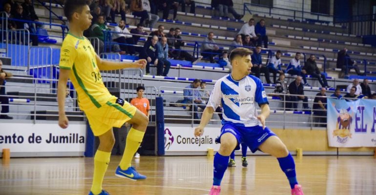 El jugador del Jaén Paraíso Interior, Felipinho, durante el partido contra el Jumilla.