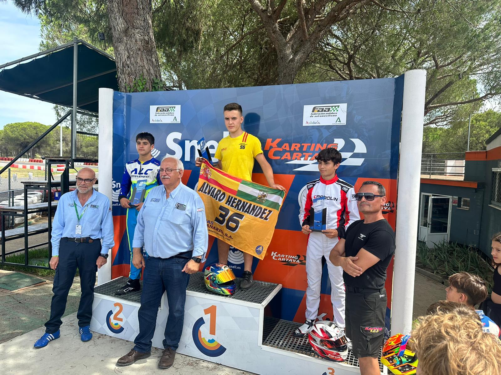 Álvaro Hernández hizo podio en el Campeonato de Andalucía.