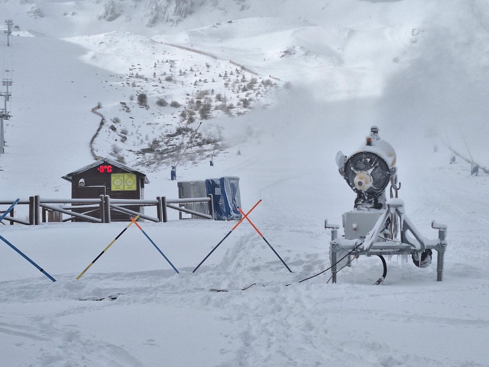 Estación invernal de San Isidro, en León