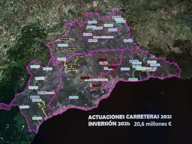 Actuaciones previstas en las carreteras de la provincia de Málaga