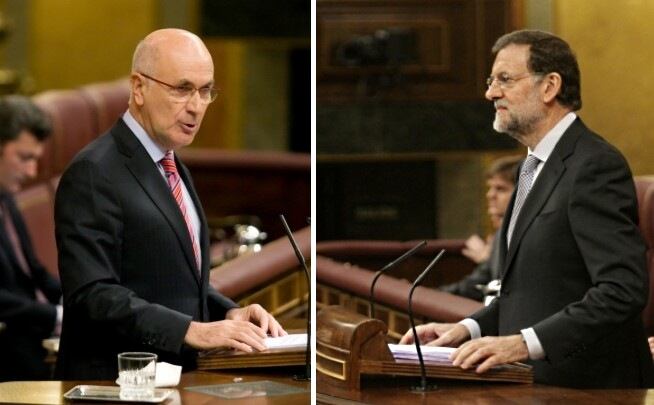 Jopsep Antoni Duran i Lleida i Mariano Rajoy, al Congrés dels Diputats