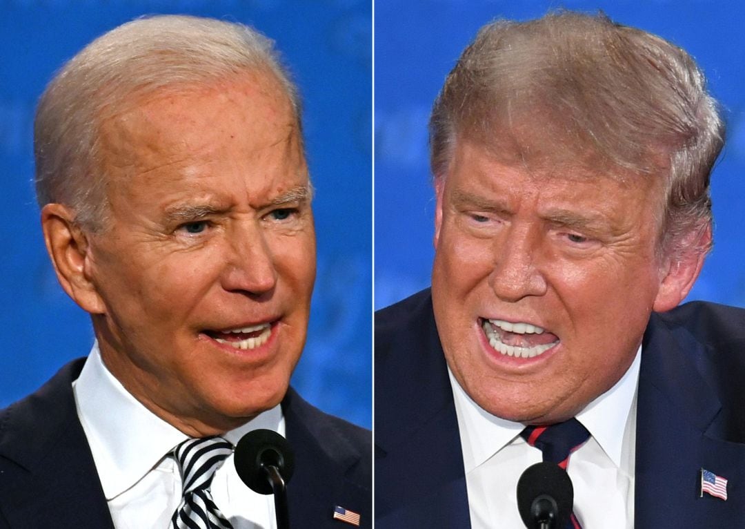 El demócrata Joe Biden y el republicano Donald Trump.