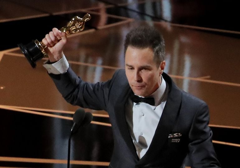 Sam Rockwell recoge su Oscar a mejor actor de reparto