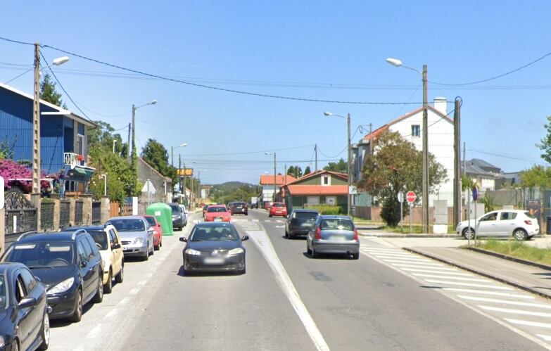 Imagen de la carretera de Catabois en Ferrol