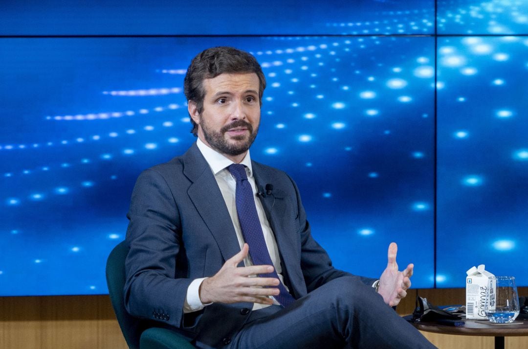 El presidente del PP, Pablo Casado