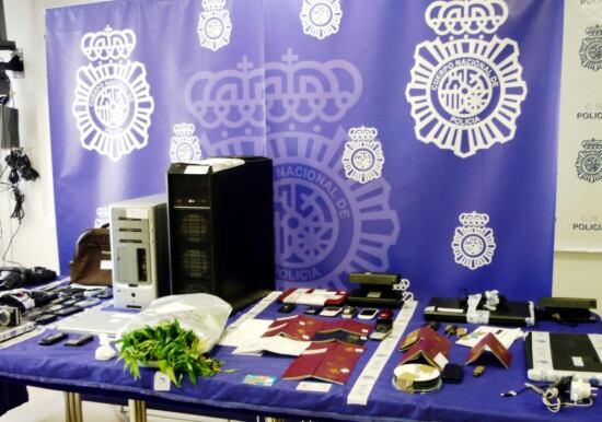 Imatge del material comissat en el marc de l&#039;operatiu policial