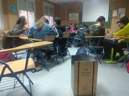 Momento de una de las sesiones en el IES Juan López Morillas