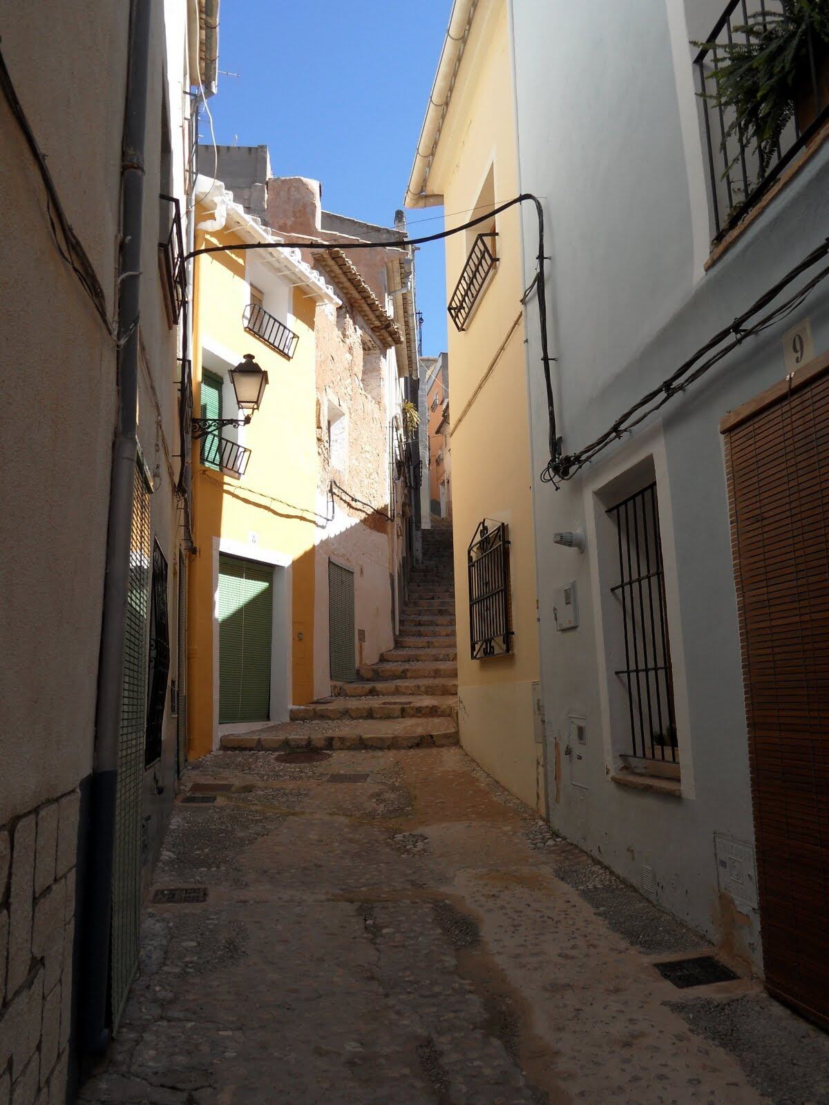 Calles del casco antiguo en Biar