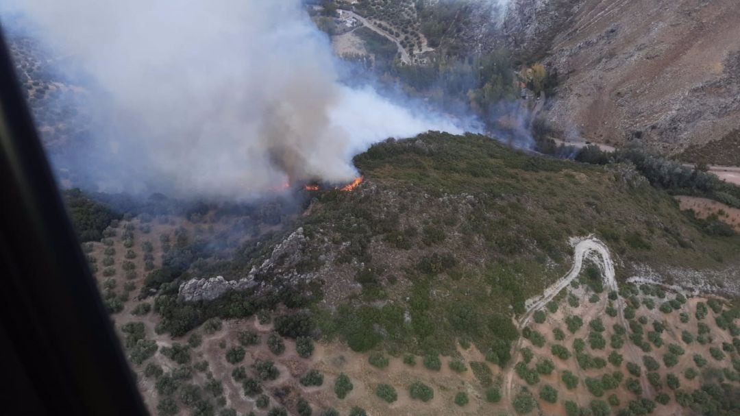 Incendio en Castillo de Locubín