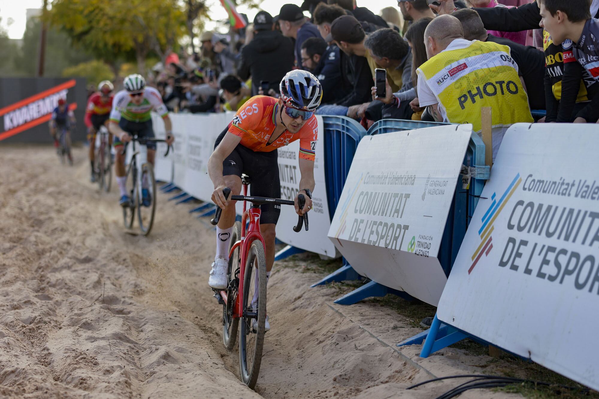 Tom Pidcock, el pasado domingo, en la Copa del Mundo de Benidorm