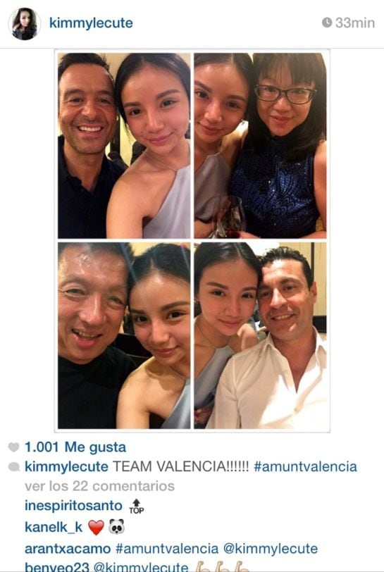 El Team Valencia con Mendes