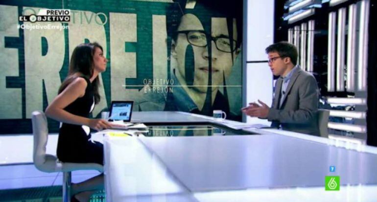 Ana Pastor entrevista a Íñigo Errejón en &#039;El objetivo&#039;