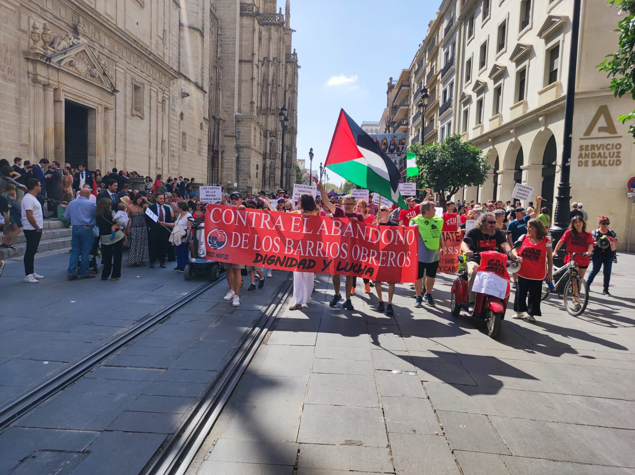 Manifestación de Barrios Hartos en Sevilla