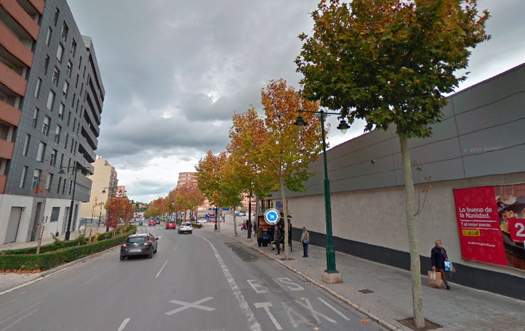 Uno de los tramos de la calle Valencia