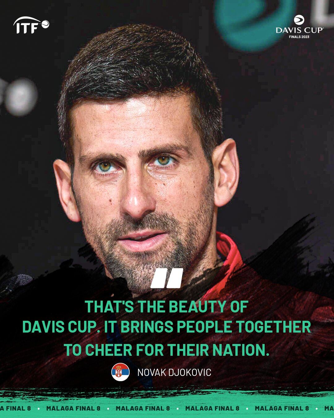 El tenista serbio Novak Djokovic disputará la Copa Davis en Málaga