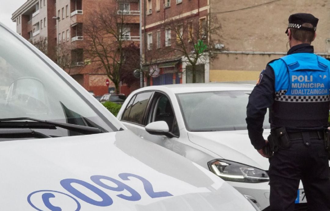 Imagen de un agente del la Policía Municipal de Pamplona.