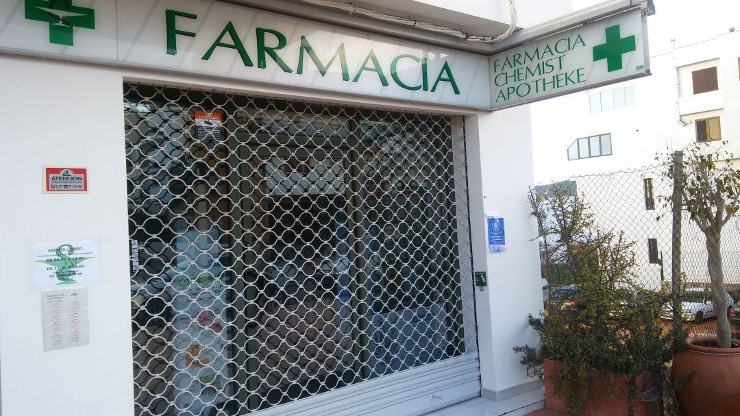 Imagen de archivo de una farmacia de Ibiza