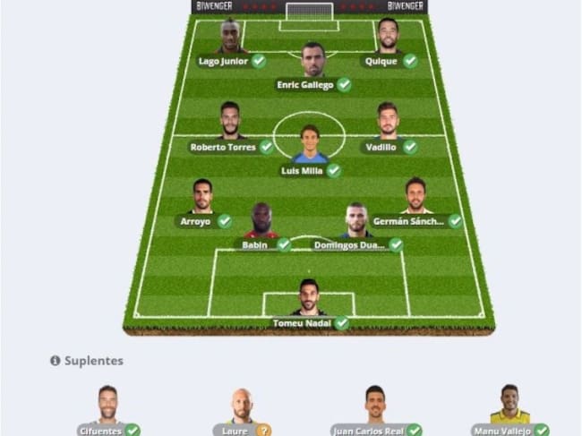 El once elegido por los oyentes del programa