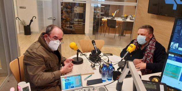 Ángel Martínez y Rafa Miquel, en la charla