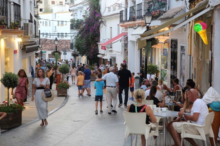 Turistas en Marbella.