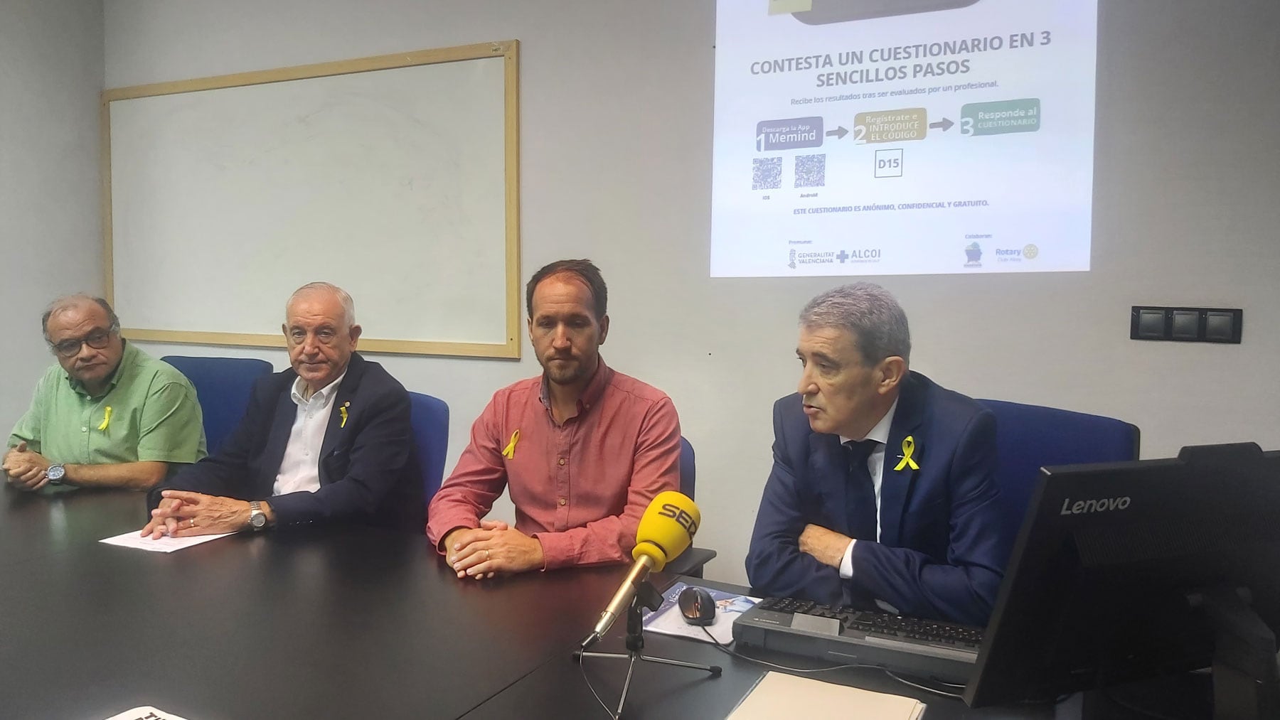 José Ramón Ramos, Romualdo Coderch, Quico Fenollar y Alfredo Rizo, durante la presentación de esta novedosa iniciativa