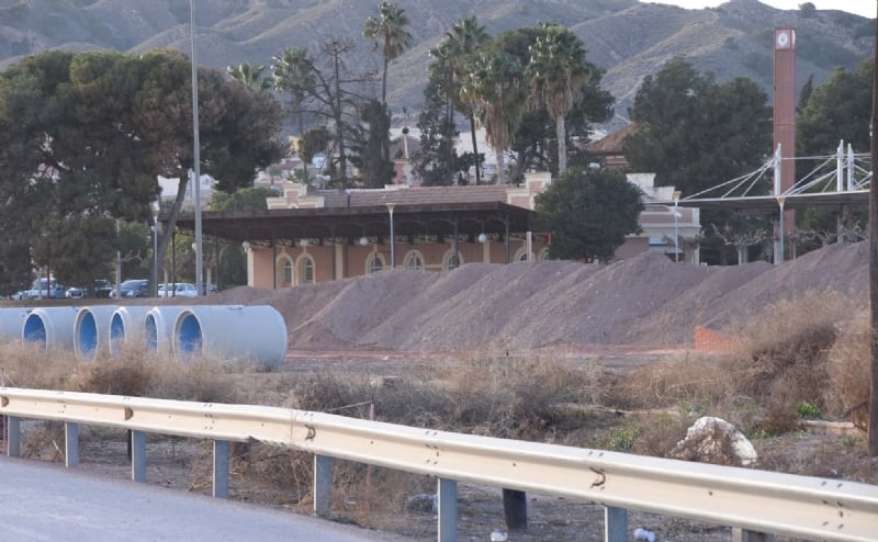 Obras del AVE a su paso por Totana