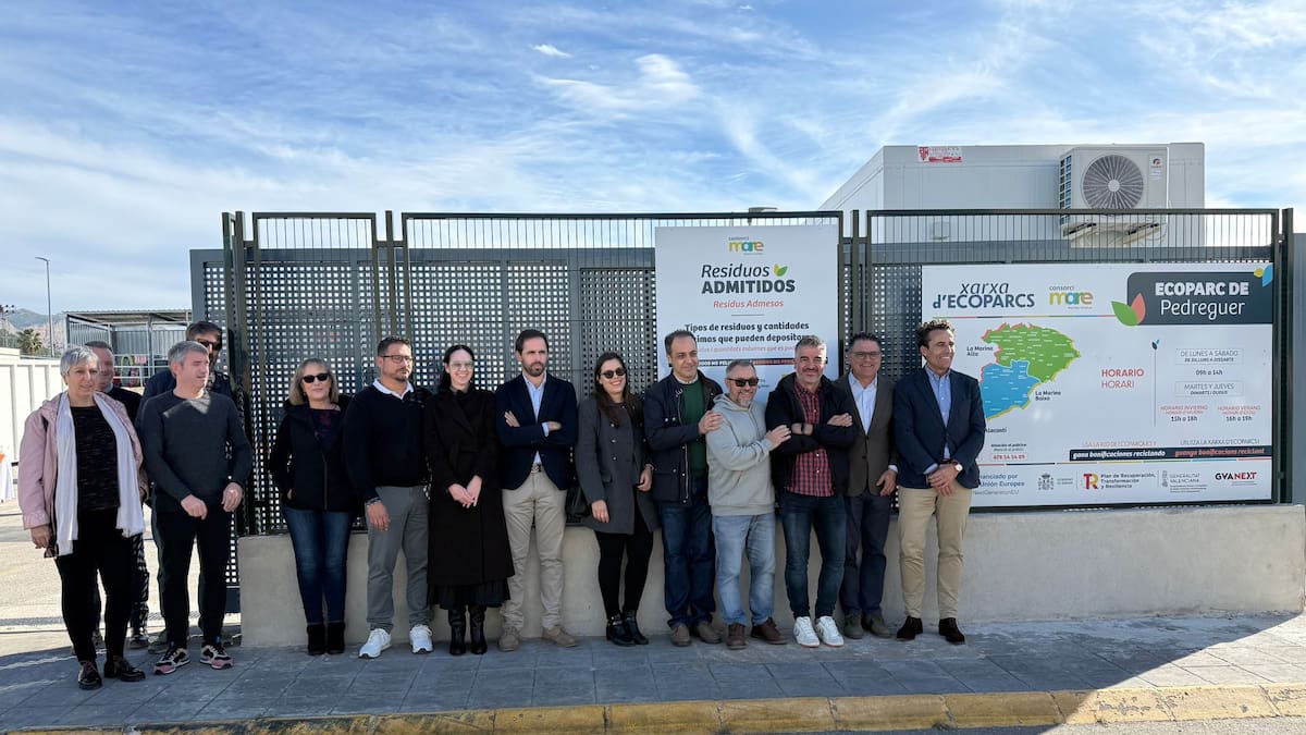 José Ramón González de Zárate, presidente del Consorci Mare acerca del nuevo ecoparque de Pedreguer