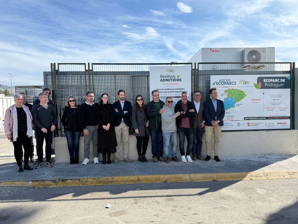 Pedreguer estrena un nuevo ecoparque fijo para reforzar el reciclaje en la Marina Alta