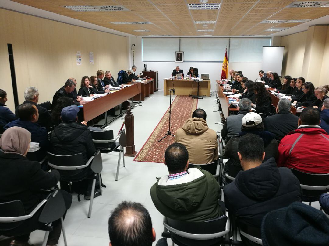 Imagen del macrojuicio celebrado en la sede de la Seguridad Social en Segovia