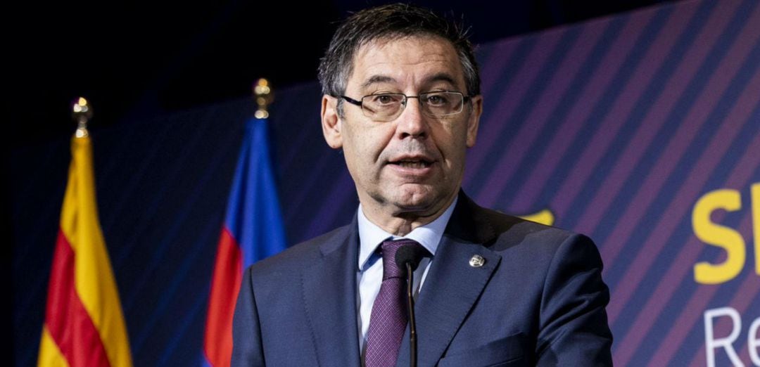 Bartomeu, durante su comparecencia de prensa