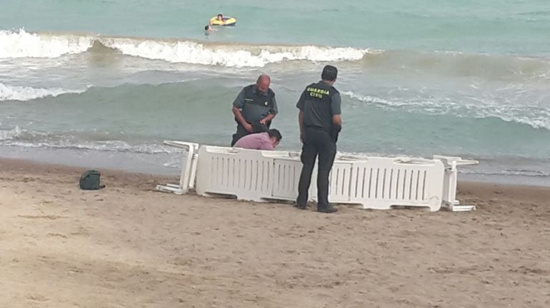 Imagen de uno de los ahogamientos producido en la playa de Heliopolis