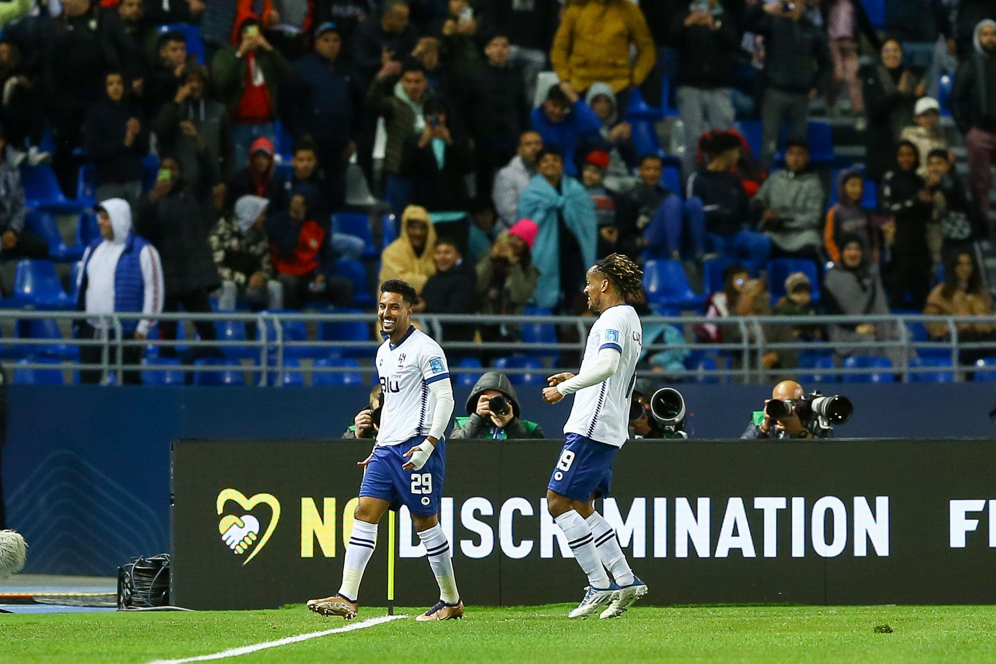 Salem Al Dawsari celebra su segundo gol ante el Flamengo en la semifinal del Mundial de Clubes.