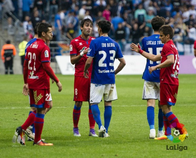 El Numancia no pudo superar al Oviedo en el Carlos Tartiere y tuvo que conformarse con el empate.