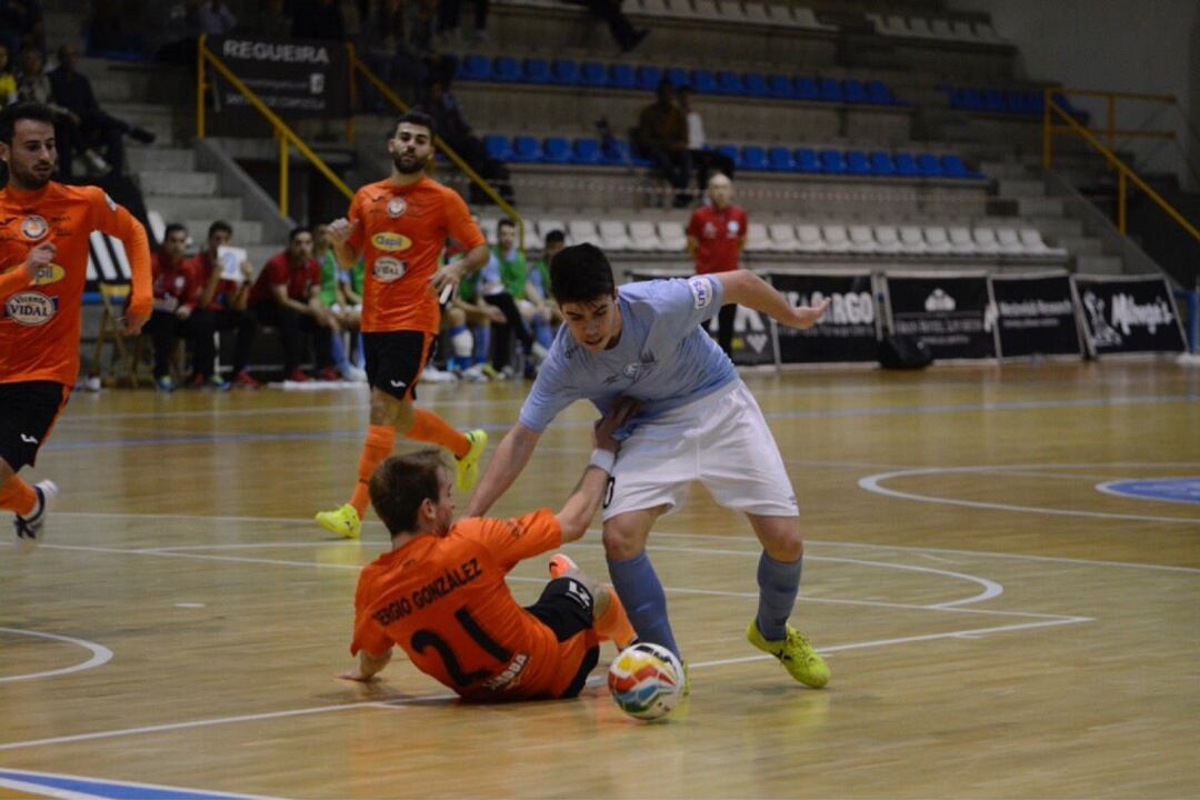 Dani Zurdo durante un partido de Copa del Rey