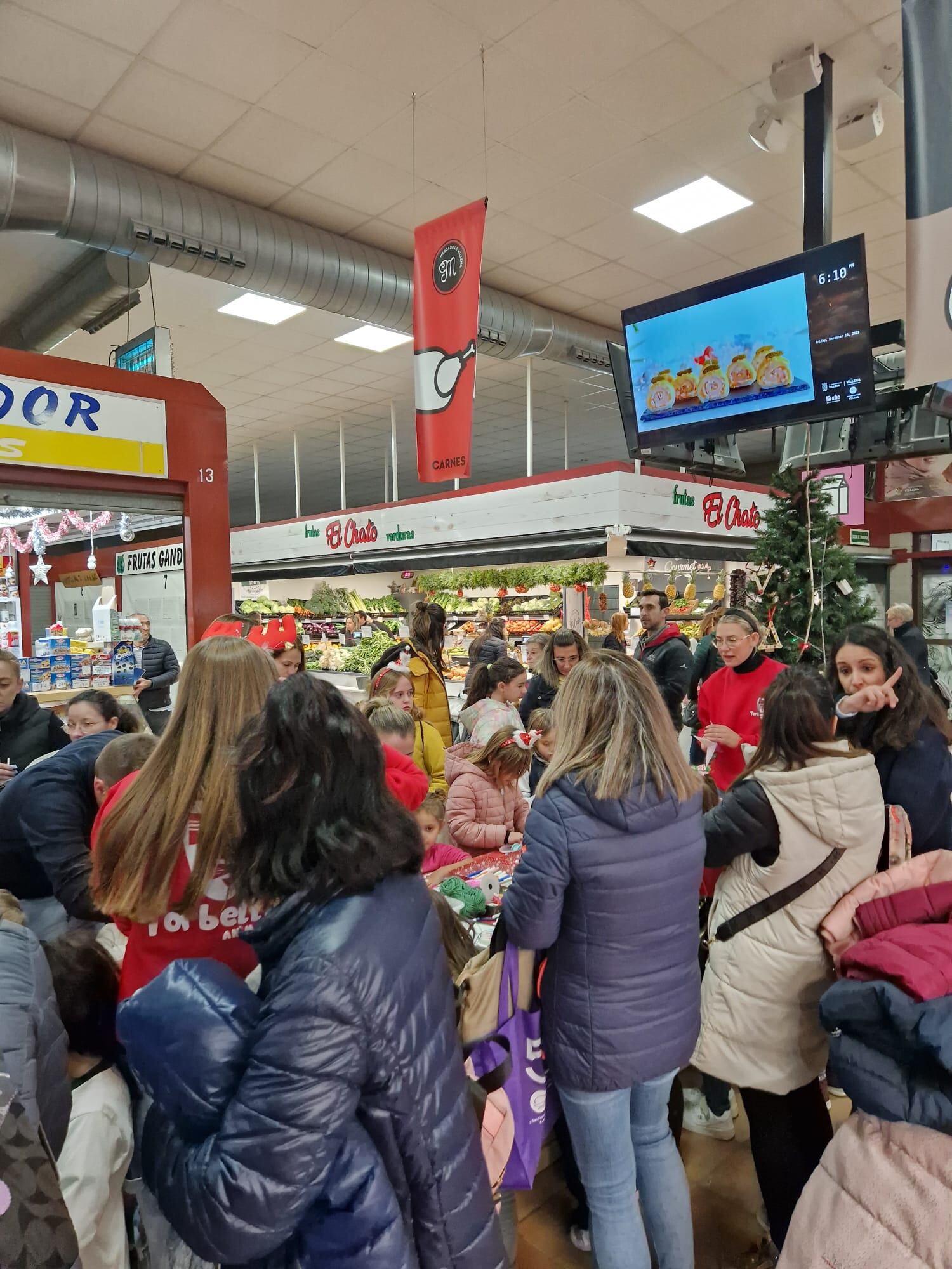 Actos de navidad en el mercado municipal