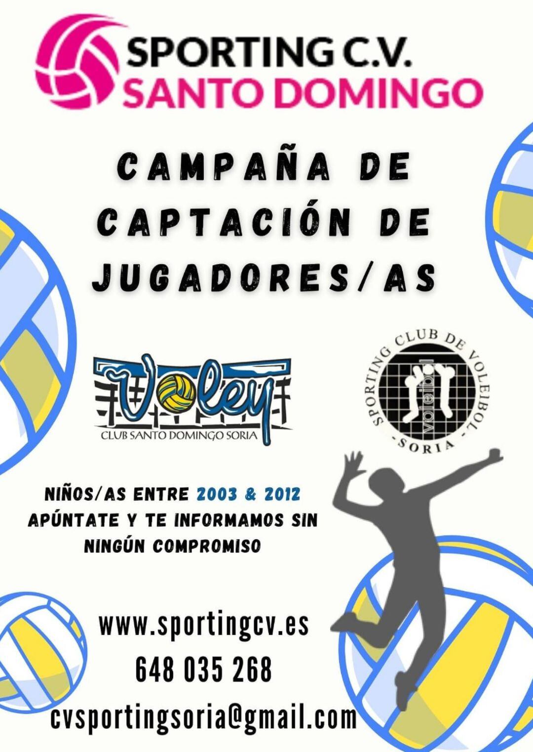 Cartel de la campaña de captación del Sporting CV Soria.