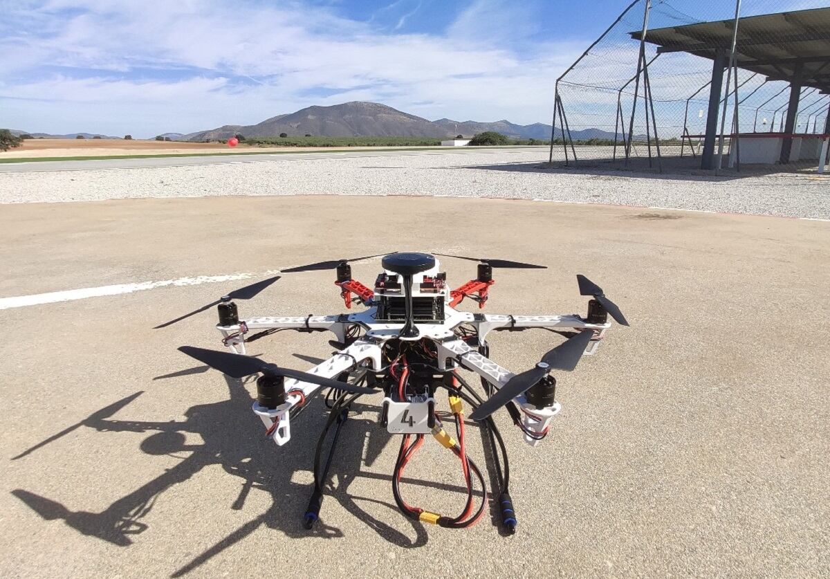 Dron para mantener la seguridad de las infraestructuras críticas europeas desarrollado por la Universidad de Granada