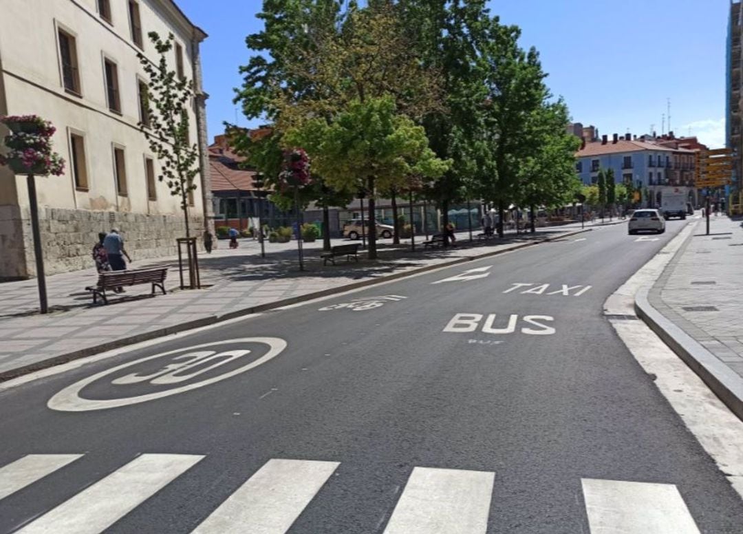 La plaza de la Rinconada, uno de los lugares donde se ha modificado el diseño del tráfico en Valladolid