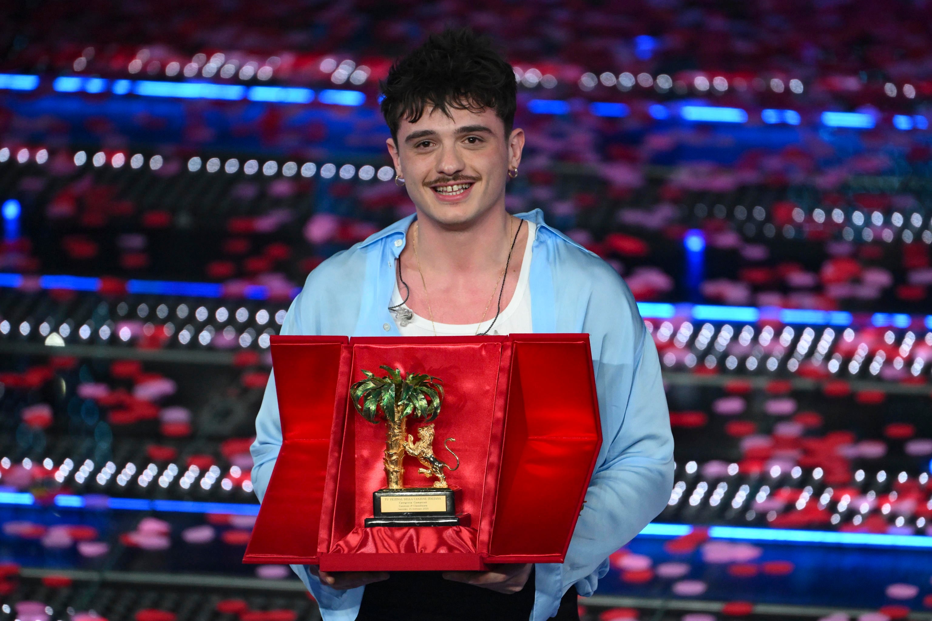 El cantante italiano Olly, ganador de Sanremo. 