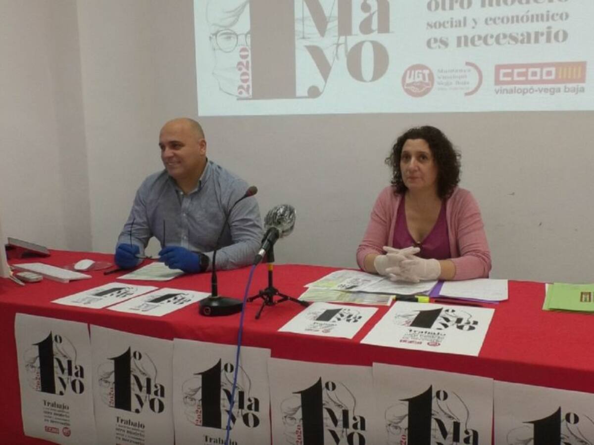 Los sindicatos convocan una cibermanifestación para homenajear a los sectores esenciales por el 1º de Mayo