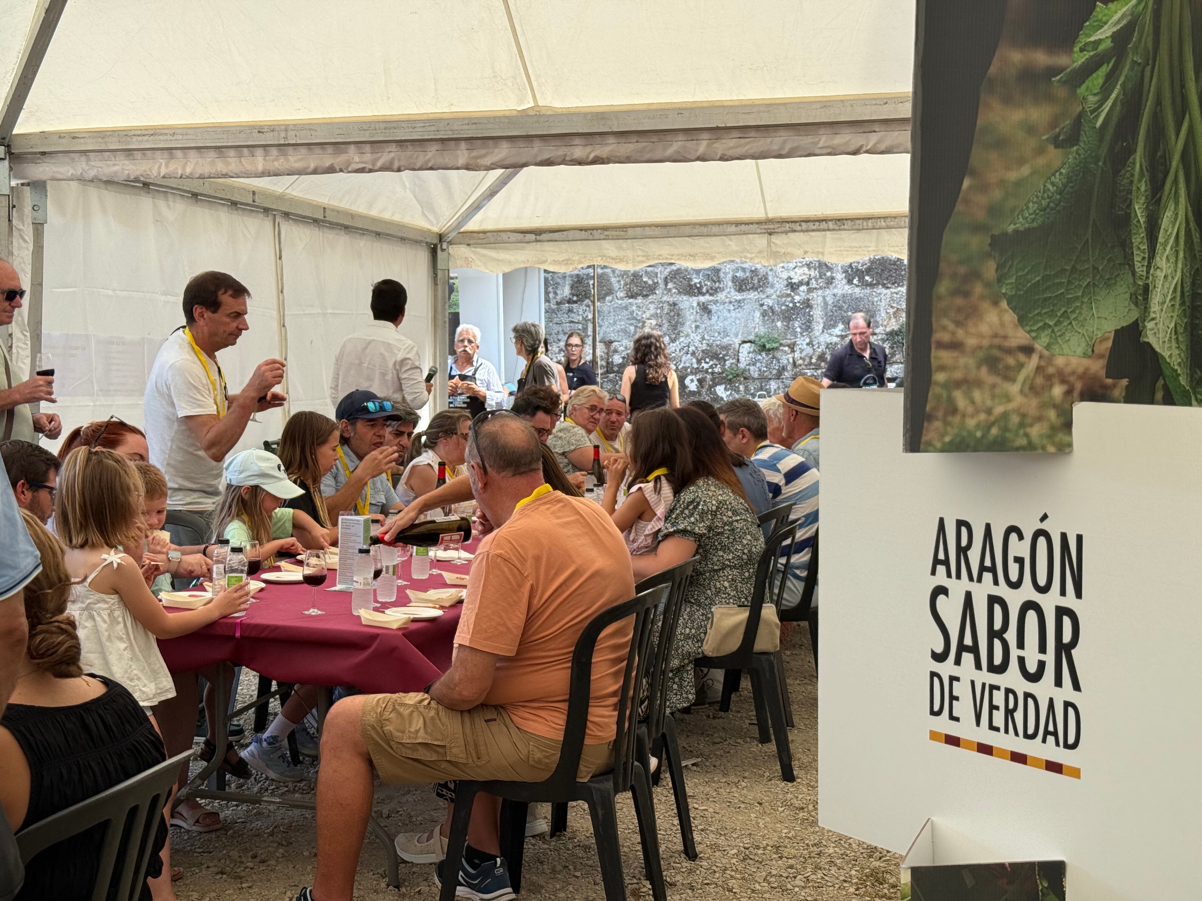Ambiente en una de las degustaciones en Expoforga