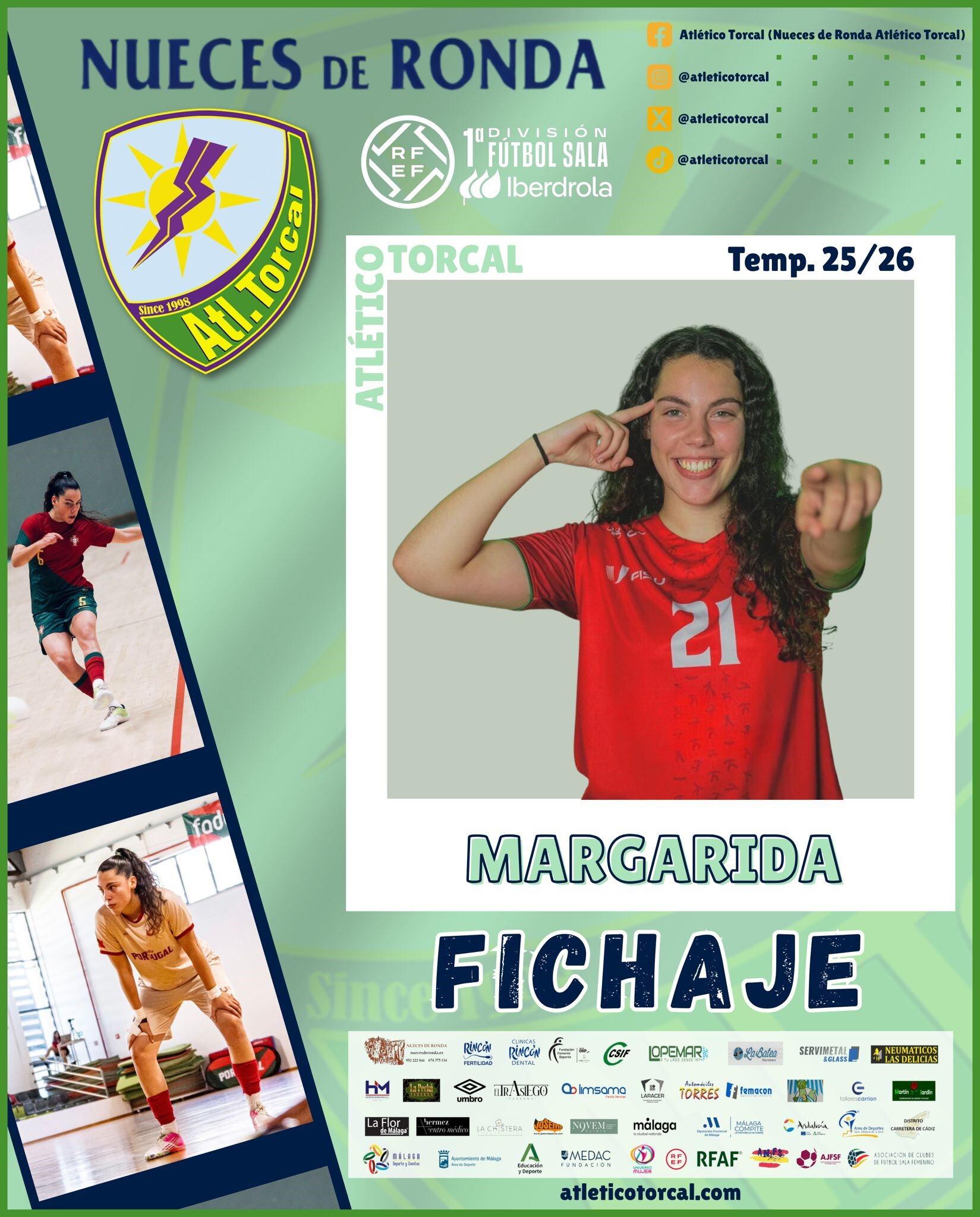 La portuguesa Margarida Carvalho nuevo refuerzo del Nueces de Ronda Atlético Torcal