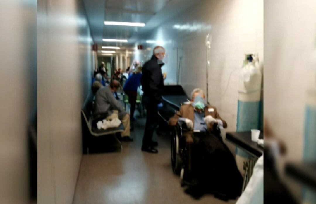Un fragmento del vídeo viral publicado por trabajadores de Urgencias del Hospital de Albacete