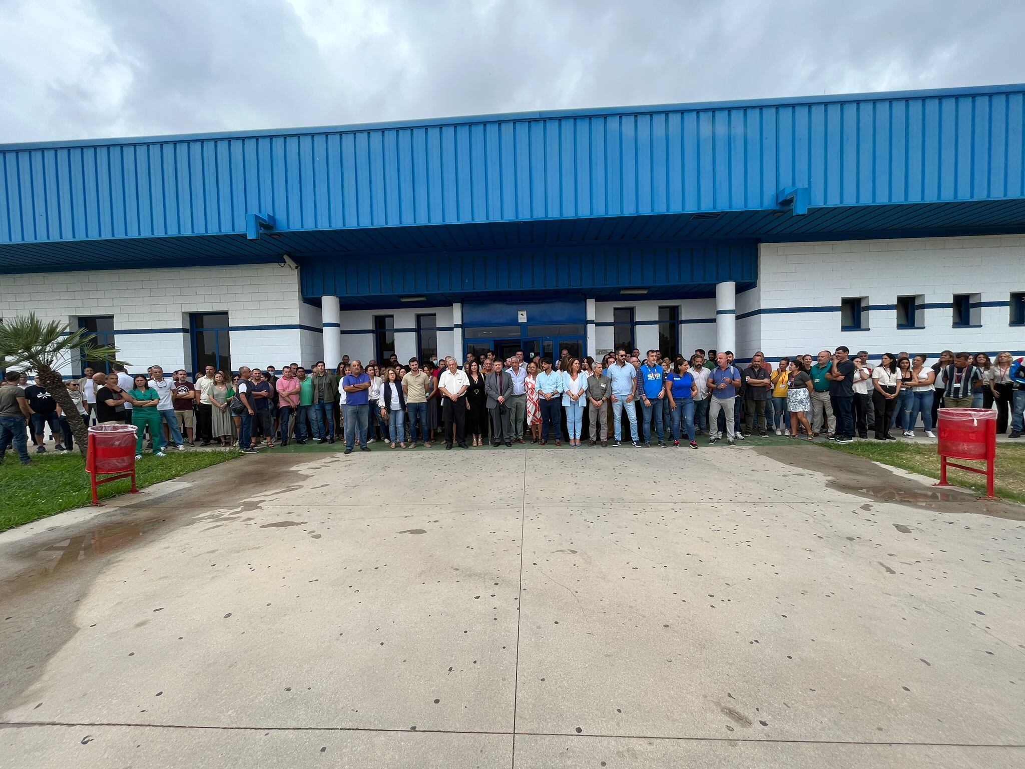 Trabajadores de los sindicatos en Botafuegos