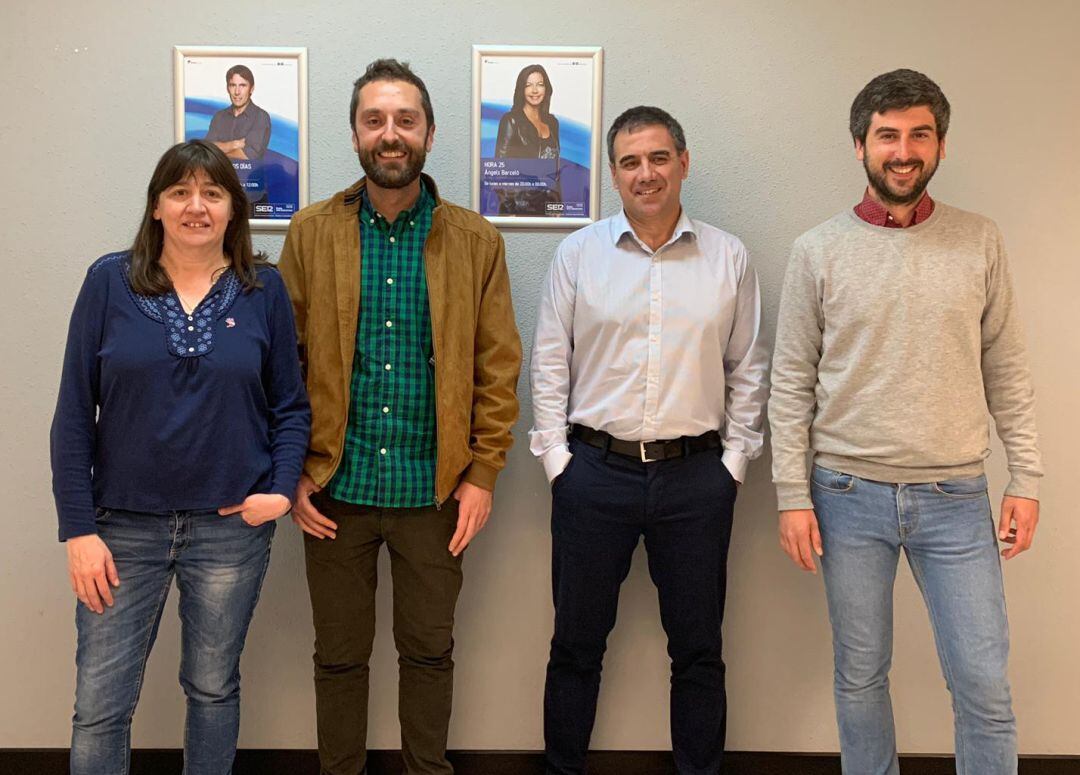 De izquierda a derecha: Isabel Fernández (Elkarrekin Podemos), Gorka Errasti (EH Bildu), Miguel de los Toyos (PSE-EE) y Josu Mendicute (EAJ-PNV)