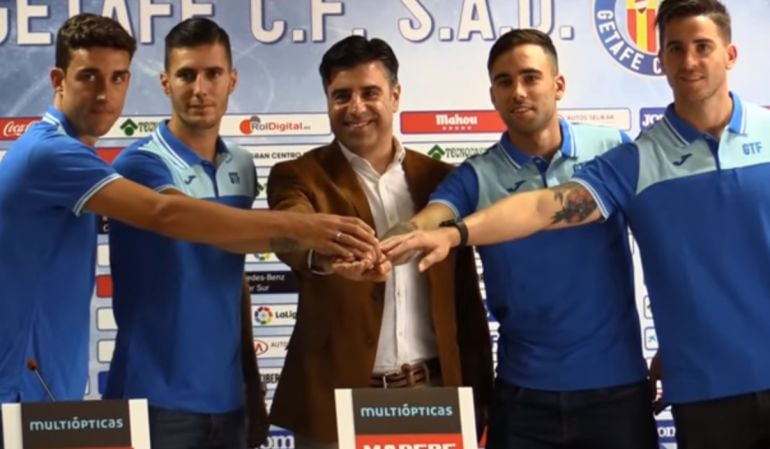 Las cuatro caras nuevas, por primera vez ante la prensa