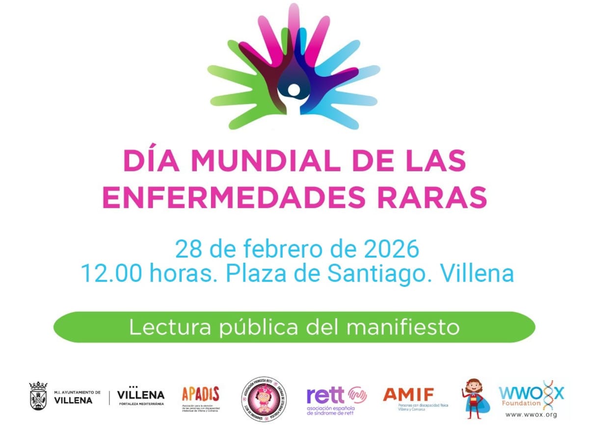 Villena conmemora este sábado el Día Mundial de las Enfermedades Raras